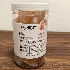 Alchemy Living NWOT Pink Himalayan Bath Rocks.  26.45 Oz.